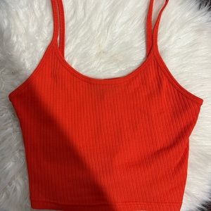 TopShop Burnt Orange Cropped Tank